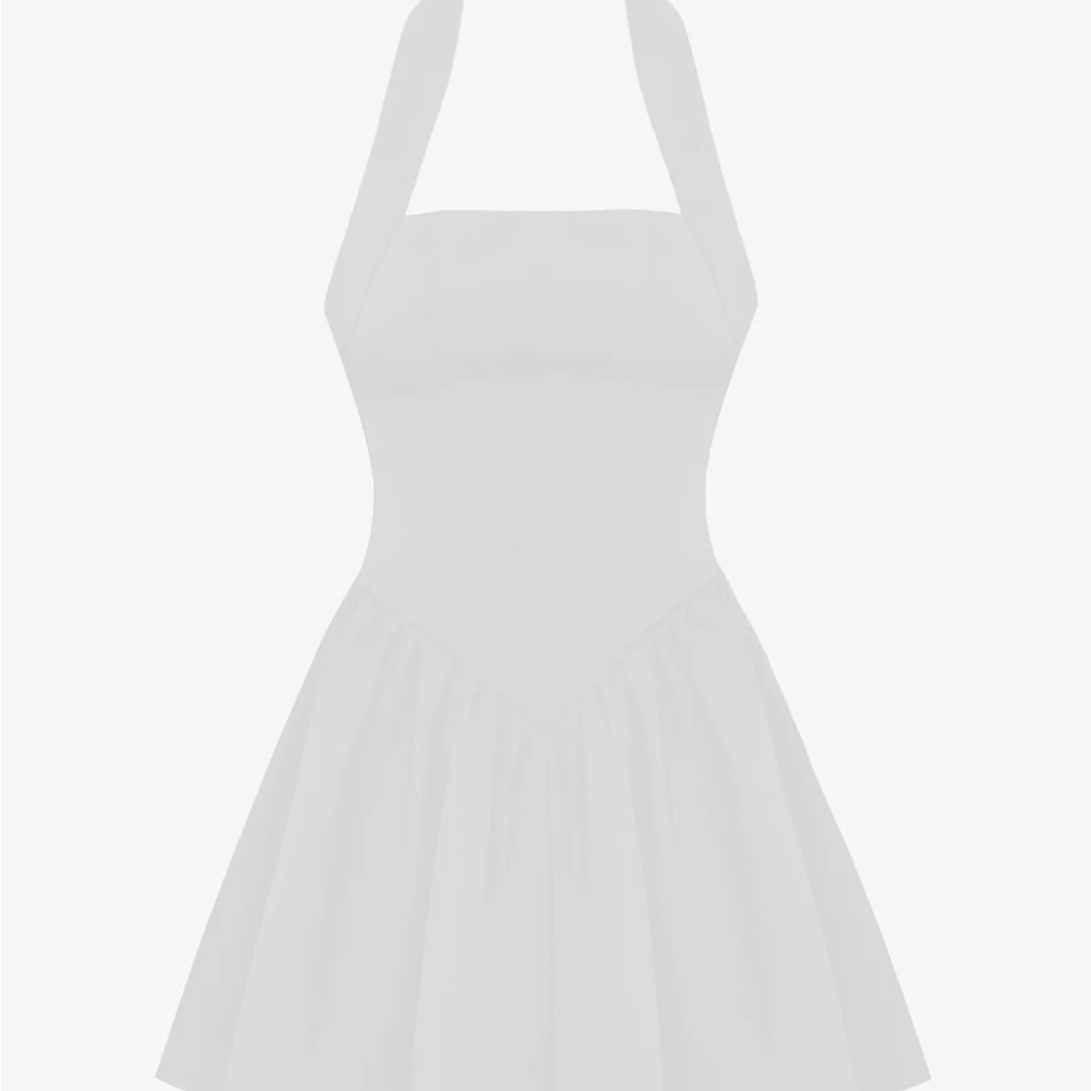 The contour halter mini dress